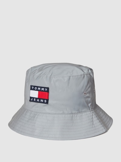 Tommy Jeans Czapka typu bucket hat z naszywką z logo Srebrny 1
