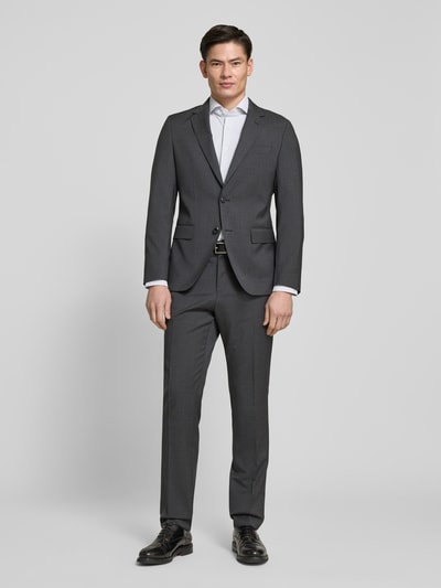 Baldessarini Slim Fit Business-Hemd mit Haifischkragen Modell 'Hugh' Graphit 1