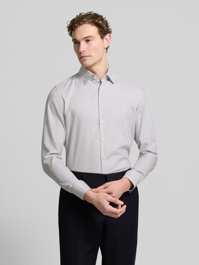 Seidensticker Koszula biznesowa o kroju slim fit z bawełny z kołnierzykiem typu button down Piaskowy 4