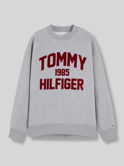 Tommy Hilfiger Relaxed Fit Sweater aus Baumwoll-Mix Mittelgrau 2
