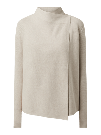 Christian Berg Woman Cardigan aus Baumwolle Beige Melange 2