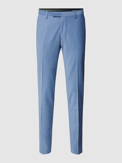 Cinque Slim fit pantalon met persplooien, model 'Monopoli' Blauw - 2