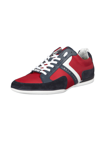 BOSS Sneakers mit Lederbesatz Rot 1