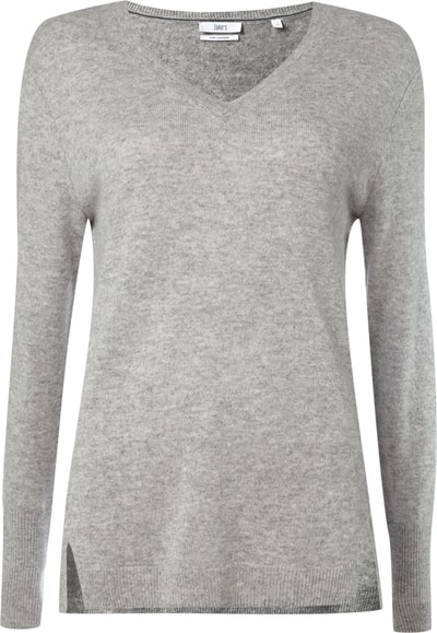 Jake*s Casual Pullover aus reinem Kaschmir Silber Melange 4