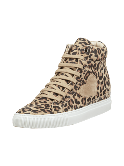 TWINSET Wedge-Sneakers mit Leopardenmuster Mittelbraun 1