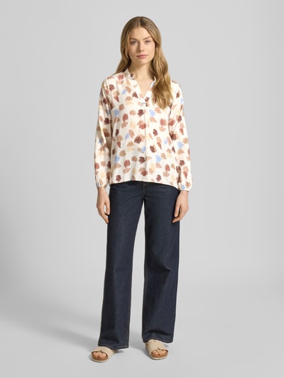 ZABAIONE Regular Fit Bluse aus reiner Viskose Modell 'Hilga' Offwhite 1