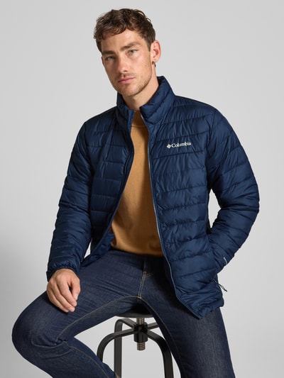 COLUMBIA Steppjacke mit Label-Print Marine 3