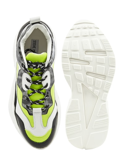 Steve Madden Sneakers van textiel met patroonmix Neongeel gemêleerd - 5