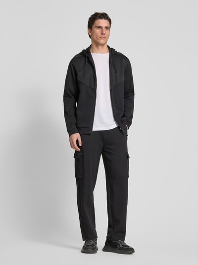 EA7 Emporio Armani Sweatjack met capuchon Zwart - 1