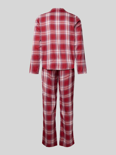 TOMMY HILFIGER Pyjama mit Logo-Stitching Modell 'TH ORIGINAL' Rot 3