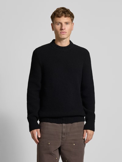 G-Star Raw Wollpullover mit Strukturmuster Modell 'Chunky' Black 4