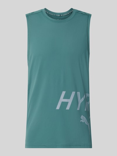 Produktfoto, türkisfarbenes Regular Fit Sport-T-Shirt mit Rundhalsausschnitt von PUMA, leichte Struktur, Herren Sport-T-Shirt von PUMA Performance
