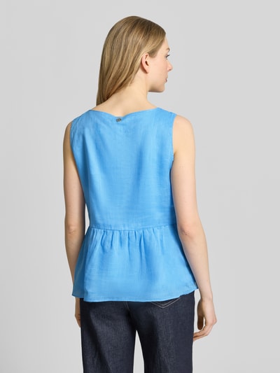 Marc Cain Regular Fit Top mit Tunnelzug Bleu 5