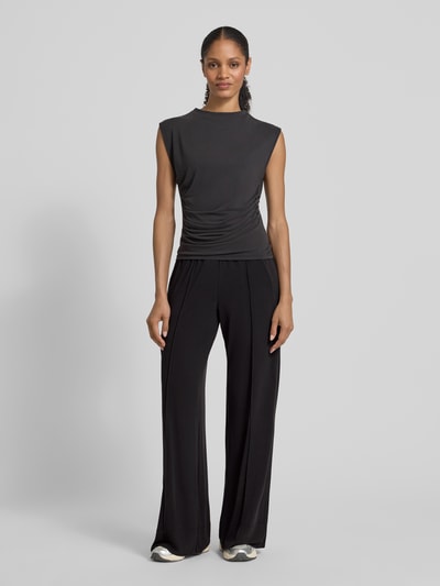 YAS Hose mit Längsnähten und Eingrifftaschen Modell 'LYSA' Black 1