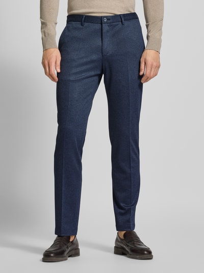 Roy Robson Slim Fit Anzughose mit Strukturmuster Blau 4