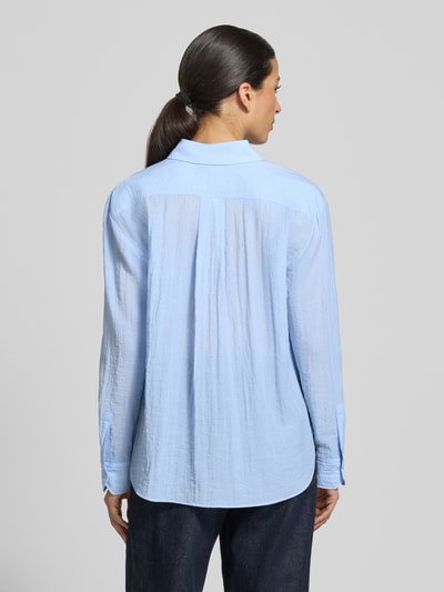 HUGO Relaxed Fit Hemdbluse aus Viskose-Mix Modell 'ELLODHY' Hellblau 5