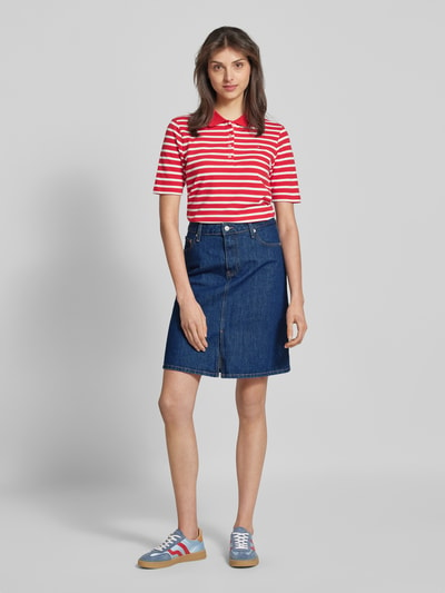 Tommy Hilfiger Knielange jeansrok in 5-pocketmodel Jeansblauw - 1