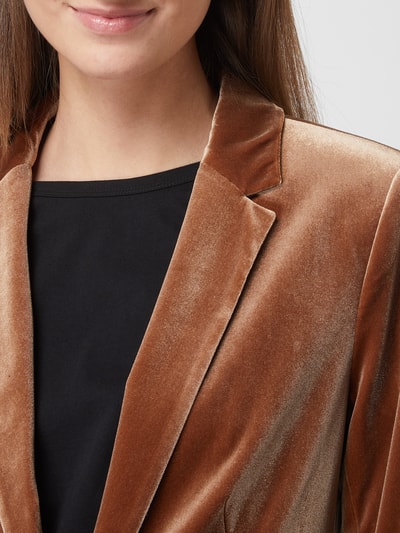 comma Blazer aus Samt Camel 3