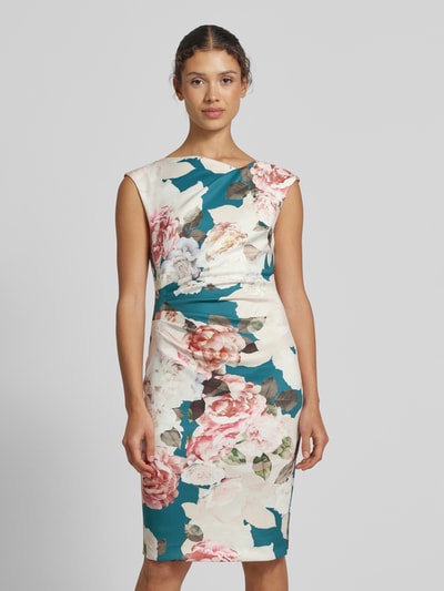 Swing Cocktailkleid mit Raffungen Gruen 4