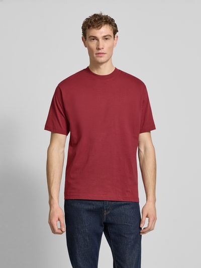 MCNEAL Regular Fit T-Shirt aus reiner Baumwolle Rostrot 4