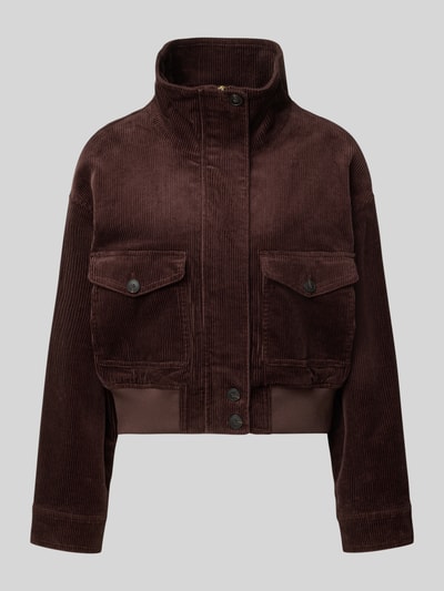 Marc O'Polo DENIM Regular Fit Blouson aus Baumwoll-Mix Dunkelbraun 1