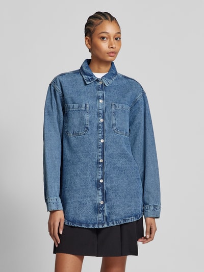 Noisy May Jeansjacke mit aufgesetzten Brusttaschen Modell 'ALVA' Jeansblau 4