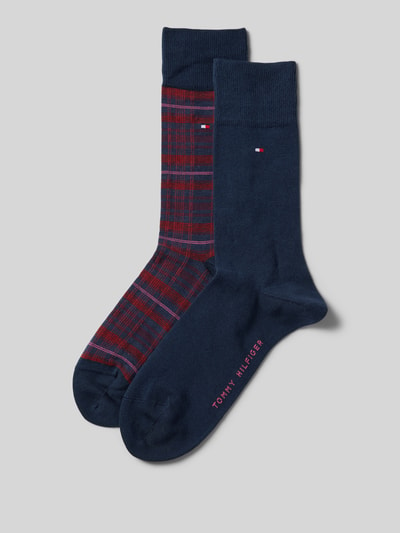 Tommy Hilfiger Socken mit Label-Detail im 2er-Pack Dunkelblau 1