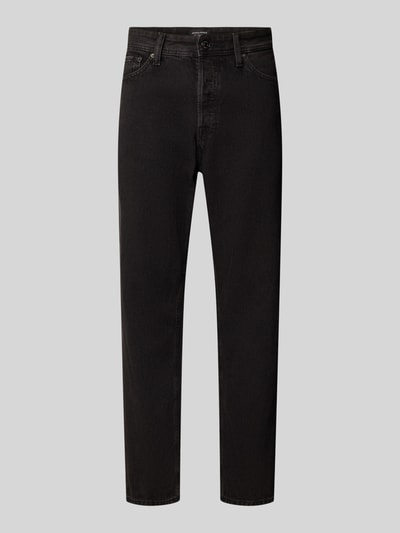 Produktfoto, Relaxed Fit Jeans mit Eingrifftaschen Modell 'CHRIS' von Jack & Jones aus reiner Baumwolle in Schwarz, Herrenkontext
