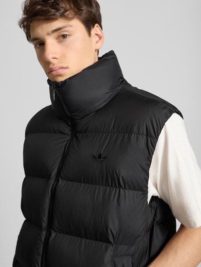 adidas Originals Bodywarmer met opstaande kraag en steekzakken Zwart - 3