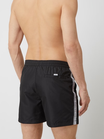 Calvin Klein Underwear Spodenki kąpielowe z paskami z logo Czarny 5