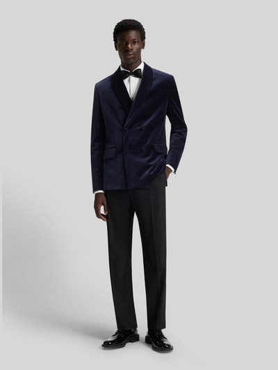 HUGO Regular Fit Sakko aus Baumwoll-Samt Modell 'KARLO254E1X' Marine 1