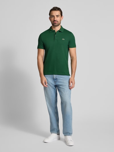 Lacoste Slim Fit Poloshirt aus reiner Baumwolle Gruen 1