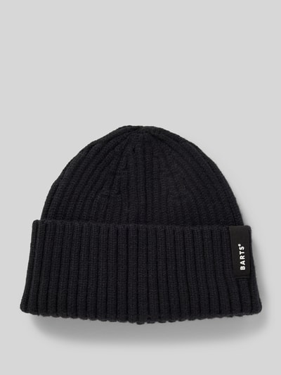 Barts Beanie met labeldetail, model 'SUMTER' Zwart - 1