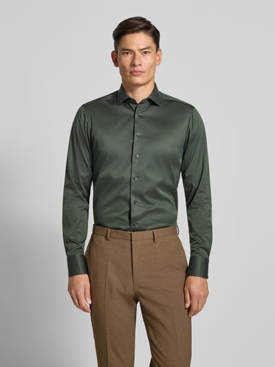 OLYMP SIGNATURE SLIM FIT Slim Fit Businesshemd mit Kentkragen Oliv 4