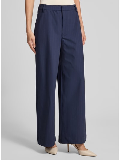My Essential Wardrobe Stoffen broek met Franse steekzakken model 'Lana' Donkerblauw - 4