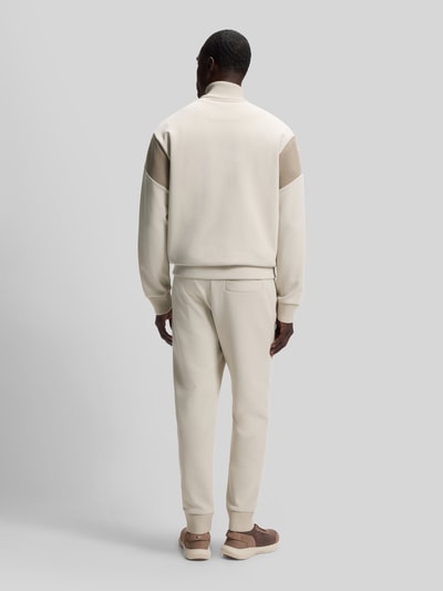 BOSS Green Regular Fit Sweatjacke aus Baumwoll-Mix Modell 'SW_Union Skaz' Beige 5