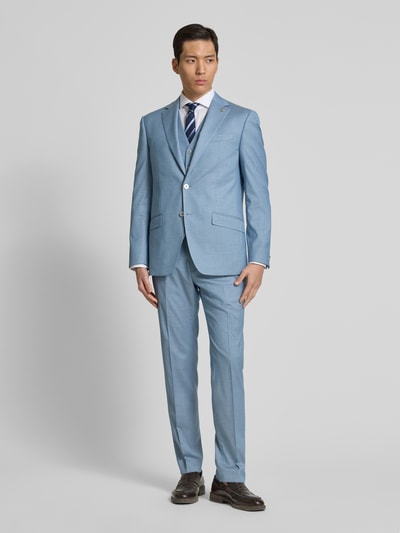 HECHTER PARIS Regular fit 2-knoops colbert met klepzakken, model 'X-Tension' Lichtblauw - 1