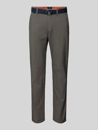 MCNEAL Slim fit chino met riem Camel - 2