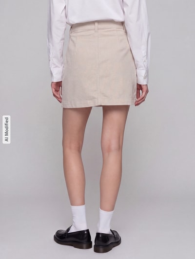ONLY Eng anliegender Mini-Rock aus Baumwoll-Mix Modell 'AMAZING' Offwhite 5