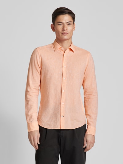 JOOP! Slim Fit Freizeithemd mit Kentkragen Apricot 4