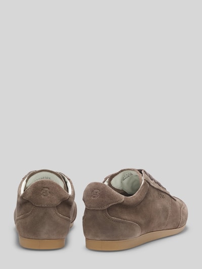 BOSS Sneaker aus echtem Veloursleder mit Logo-Prägung Taupe 3