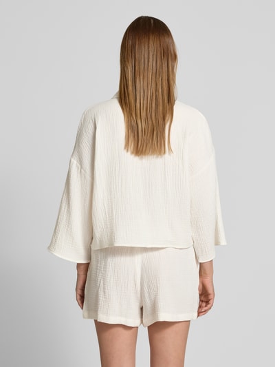 Vero Moda Loose Fit Hemdbluse aus reiner Baumwolle Modell 'NATALI' Weiss 5