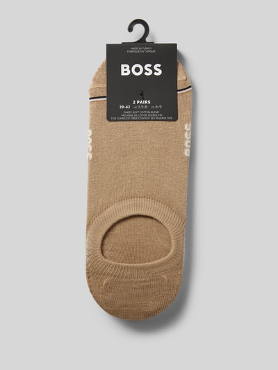 BOSS Sneakersocken mit Label-Detail Modell 'Iconic' im 2er-Pack Beige 3