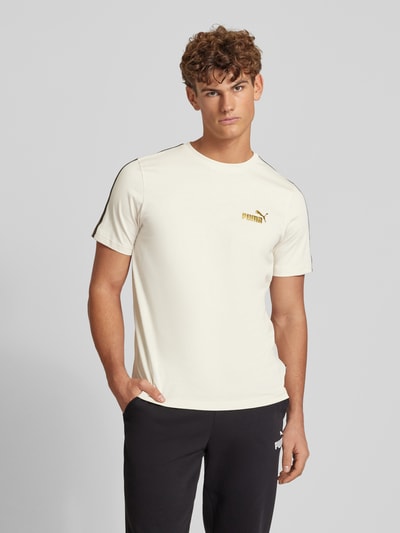 PUMA PERFORMANCE T-shirt met labelprint Offwhite - 4