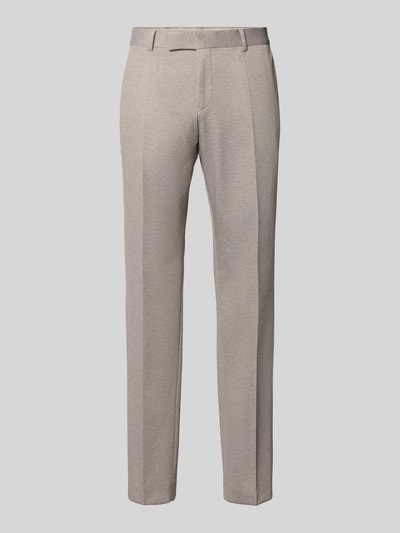 BOSS Slim Fit Anzughose mit Viskose-Anteil Modell 'H-Genius-J-263' Beige 2
