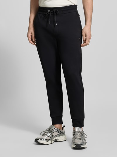 BOSS Regular fit Sweatpants van Katoenmix Model 'LOCSIN' Zwart - 4
