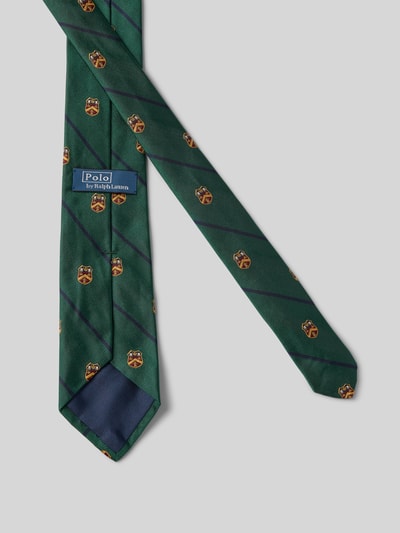 Polo Ralph Lauren Stropdas van zijde in all-over look (8 cm) Donkergroen - 2