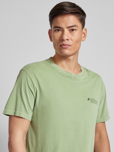 Thinking Mu T-shirt met ronde hals, model 'ACACIA' Groen - 3