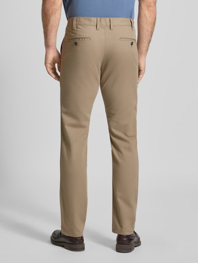 Christian Berg Men Regular fit broek met achterzakken Kaki gemêleerd - 5