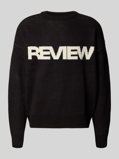 REVIEW Gebreide pullover met ronde hals Zwart - 2